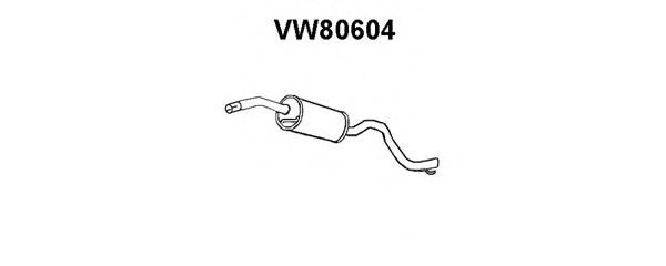 Средний глушитель выхлопных газов VENEPORTE VW80604