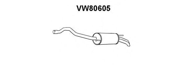 Глушитель выхлопных газов конечный VENEPORTE VW80605