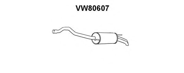 Глушитель выхлопных газов конечный VENEPORTE VW80607