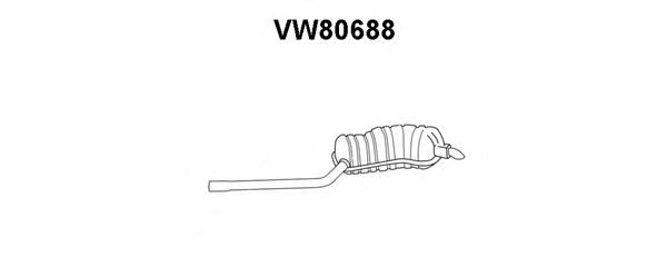 Глушитель выхлопных газов конечный VENEPORTE VW80688