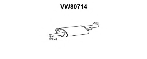 Предглушитель выхлопных газов VENEPORTE VW80714