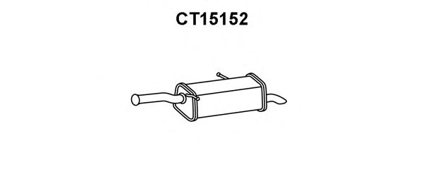 Глушитель выхлопных газов конечный VENEPORTE CT15152