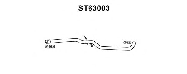 Труба выхлопного газа VENEPORTE ST63003