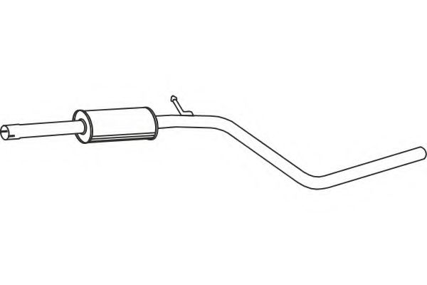 Средний глушитель выхлопных газов FENNO P1902