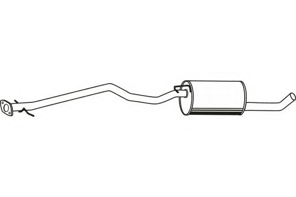 Средний глушитель выхлопных газов FENNO 2529