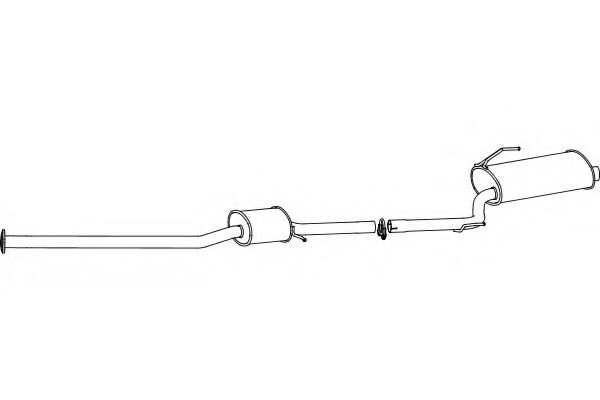 Глушитель выхлопных газов конечный FENNO 2738
