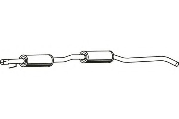 Средний глушитель выхлопных газов FENNO 2772
