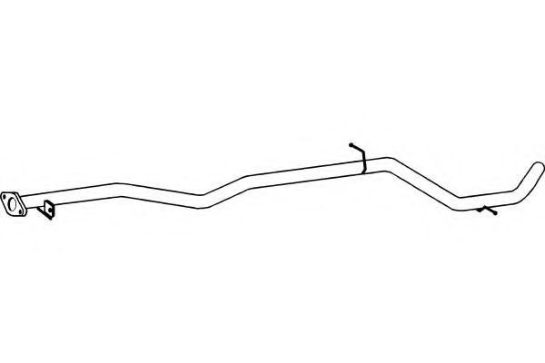 Труба выхлопного газа TEMOT 233003