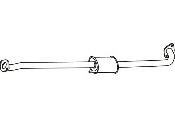 Средний глушитель выхлопных газов FENNO P3176