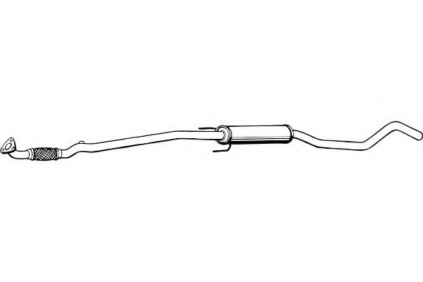 Средний глушитель выхлопных газов MTS 50117