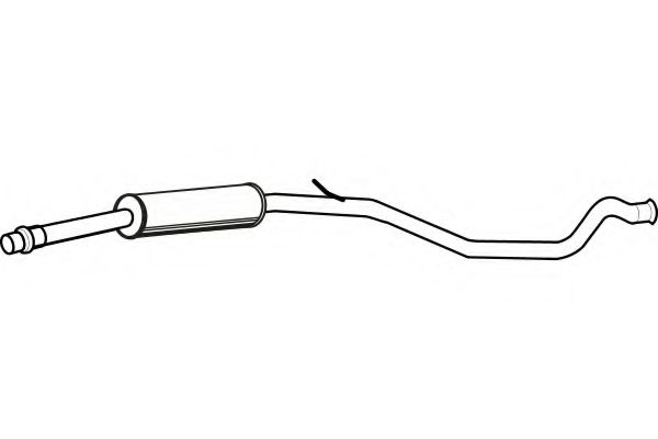 Средний глушитель выхлопных газов FENNO 4659