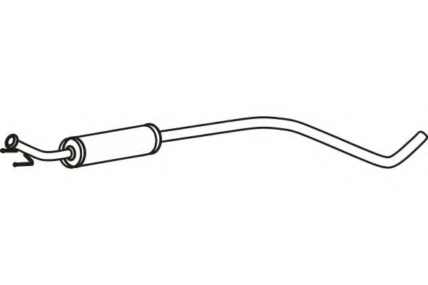 Средний глушитель выхлопных газов FENNO 4684