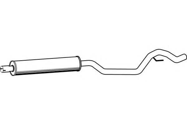 Средний глушитель выхлопных газов FENNO 5414