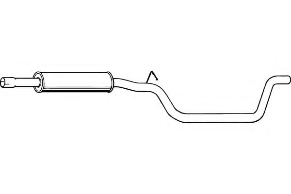 Средний глушитель выхлопных газов FENNO P5789
