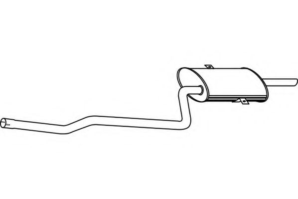 Глушитель выхлопных газов конечный FENNO 6919