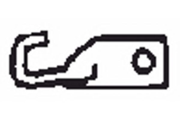 Кронштейн, труба выхлопного газа TEMOT 558007