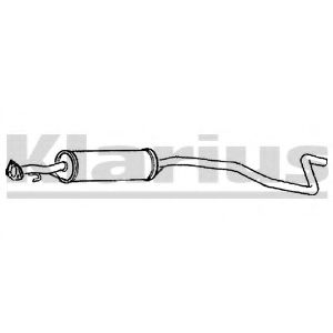 Средний глушитель выхлопных газов KLARIUS 160222