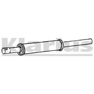 Средний глушитель выхлопных газов KLARIUS 210287