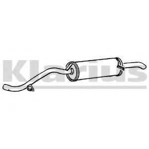 Глушитель выхлопных газов конечный KLARIUS 230009