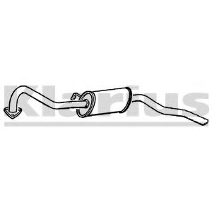 Глушитель выхлопных газов конечный KLARIUS 230023