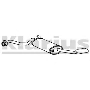 Глушитель выхлопных газов конечный KLARIUS 230038