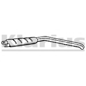 Глушитель выхлопных газов конечный KLARIUS 230090