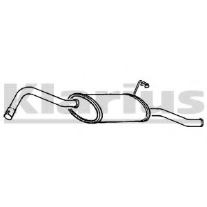 Глушитель выхлопных газов конечный KLARIUS 230137