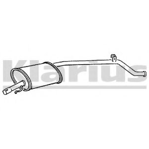 Глушитель выхлопных газов конечный KLARIUS 230194