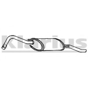 Глушитель выхлопных газов конечный KLARIUS 230518