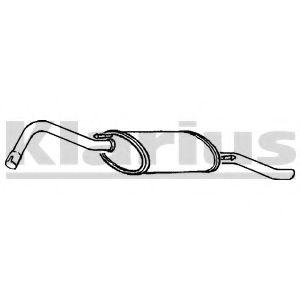 Глушитель выхлопных газов конечный KLARIUS 230737