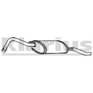 Глушитель выхлопных газов конечный KLARIUS 230750