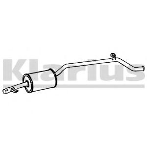 Глушитель выхлопных газов конечный KLARIUS 240118