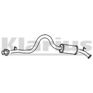 Глушитель выхлопных газов конечный KLARIUS 240156