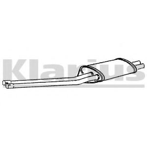 Средний глушитель выхлопных газов KLARIUS 240171