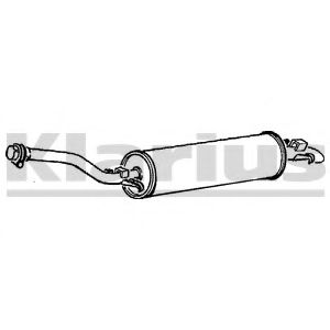 Глушитель выхлопных газов конечный KLARIUS 240172