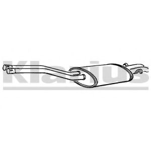 Глушитель выхлопных газов конечный KLARIUS 240174