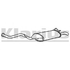 Глушитель выхлопных газов конечный KLARIUS 240220