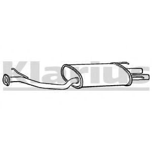 Глушитель выхлопных газов конечный KLARIUS 240339