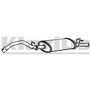 Глушитель выхлопных газов конечный KLARIUS 240457