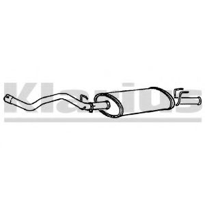 Глушитель выхлопных газов конечный KLARIUS 240458