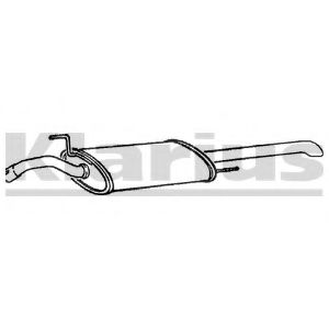 Глушитель выхлопных газов конечный KLARIUS 240542