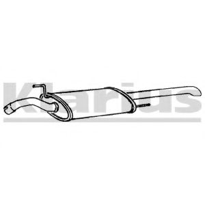 Глушитель выхлопных газов конечный KLARIUS 240544