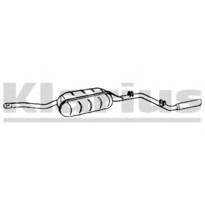 Глушитель выхлопных газов конечный KLARIUS 250002