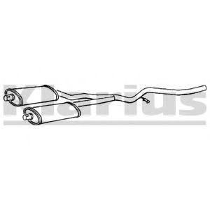 Средний глушитель выхлопных газов KLARIUS 250088