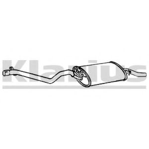 Глушитель выхлопных газов конечный KLARIUS 250257