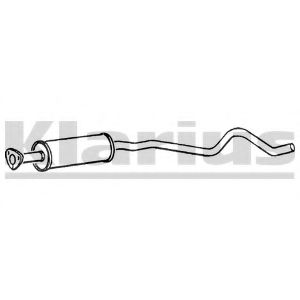 Средний глушитель выхлопных газов KLARIUS 250272