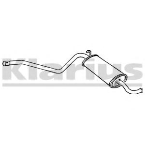 Глушитель выхлопных газов конечный KLARIUS 250417