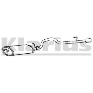 Глушитель выхлопных газов конечный KLARIUS 250493