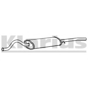 Глушитель выхлопных газов конечный KLARIUS 250599