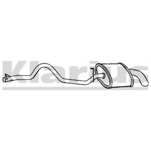 Глушитель выхлопных газов конечный KLARIUS 260235